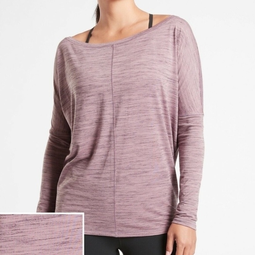 Athleta Lavender Long Sleeve Top